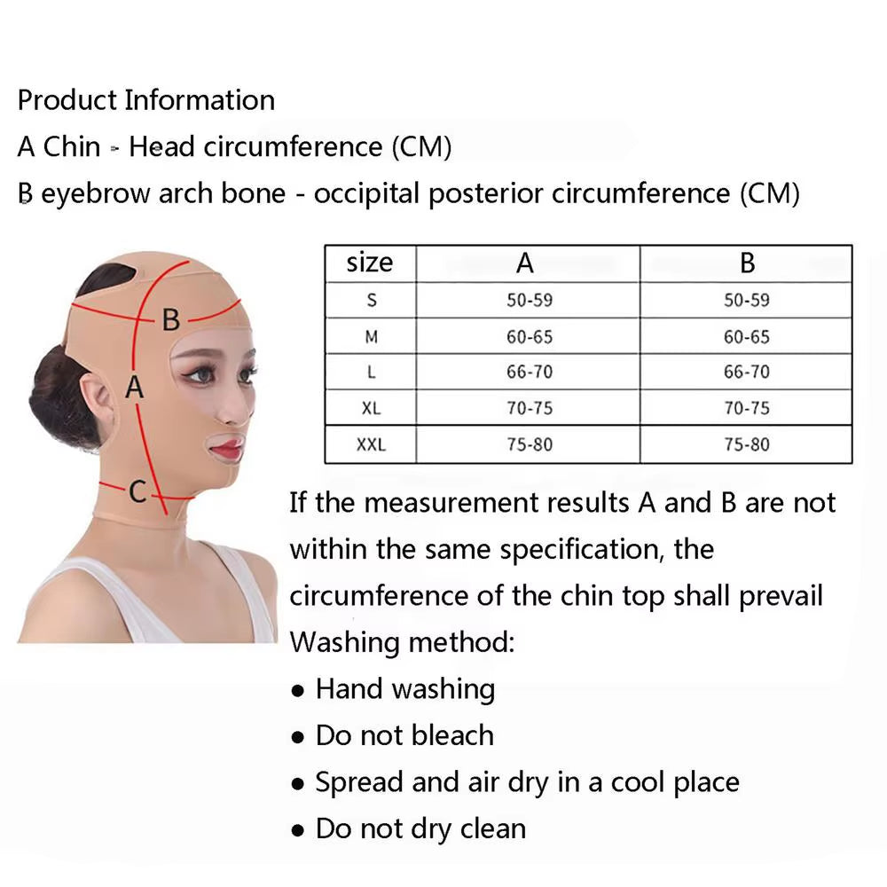 V-Face Facial Firming Lifting Mask Bandage Face Shaping Double Chin Reducer V Lines Chin Strap Face Slimming Lifting Tape