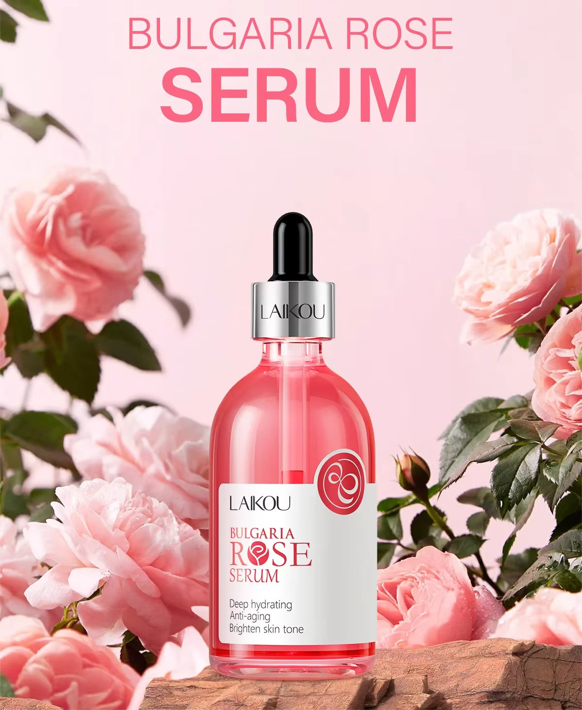 Rose Serum Nourish Essense Oil Control Brightening Rejuvenation Serum Skin Care Facecare