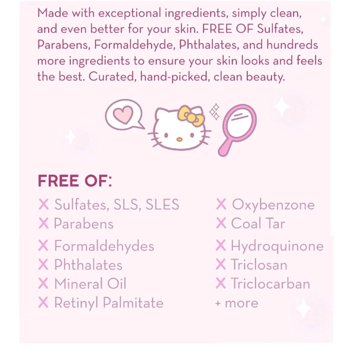 , Hello Kitty Pure Cure Strawberry Milk Toner, Klean Beauty™, 6.76 Fl. Oz.