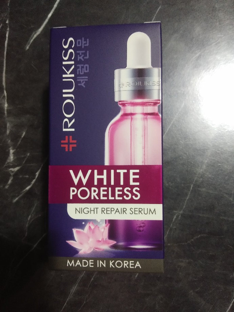 Rojukiss White Poreless Serum + Night Repair Serum Reduce Dark Spots Smooth Skin