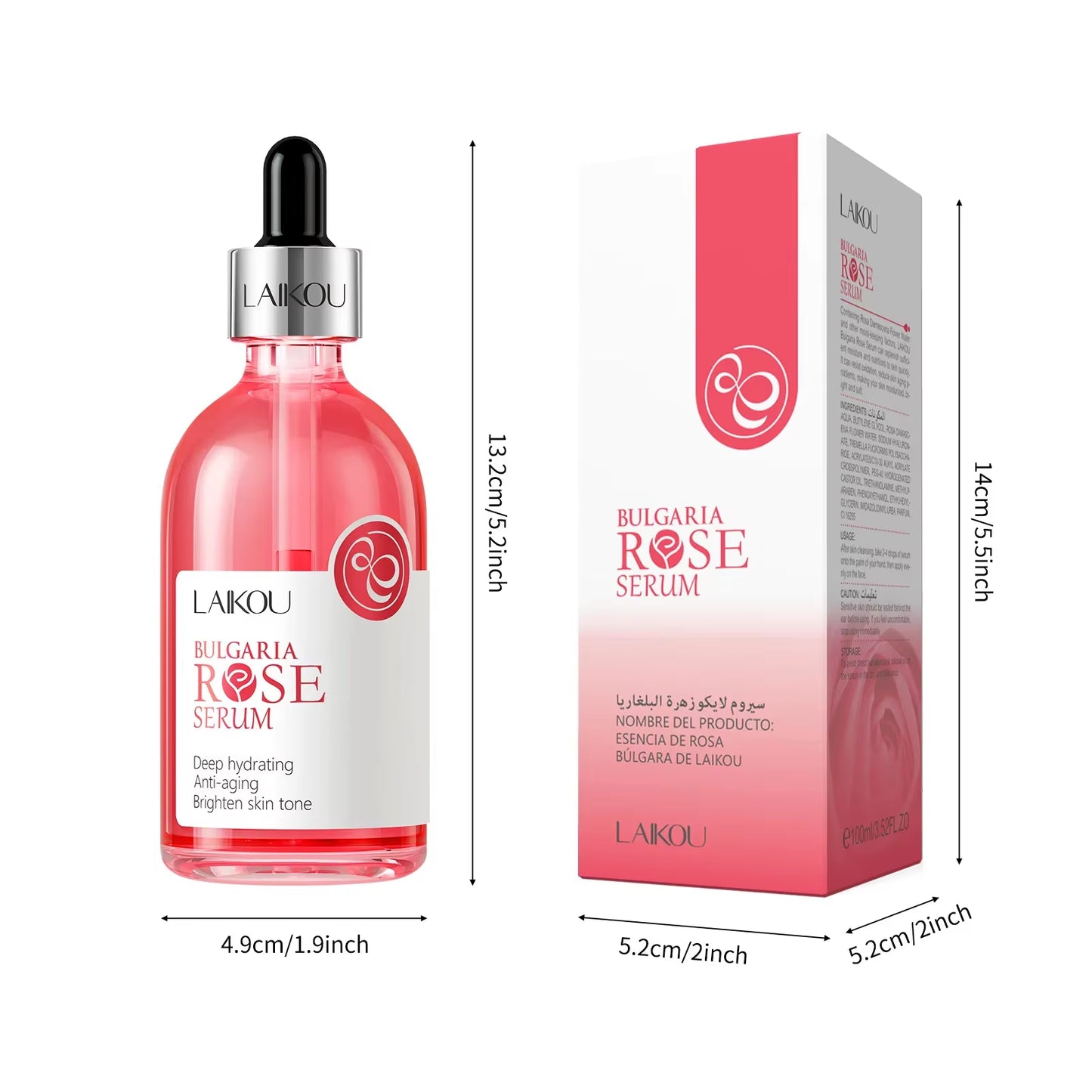 Rose Serum Nourish Essense Oil Control Brightening Rejuvenation Serum Skin Care Facecare