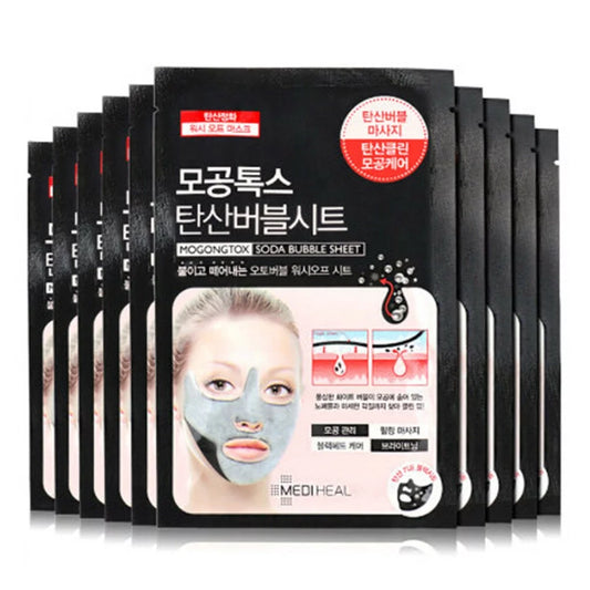 Mogongtox Soda Bubble Sheet Mask 10Pcs