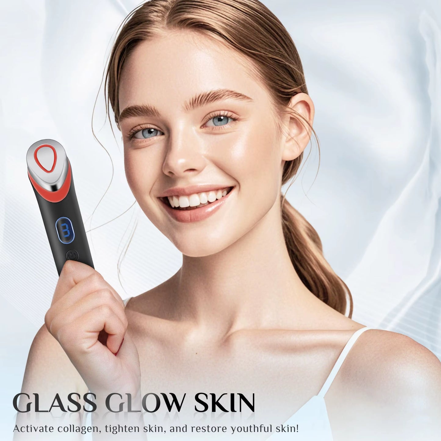 7 Colors Age-R Booster Pro Set with Gel Multi-Function Beauty Machine Wrinkle Removal Light Therapy for Skin Care Face