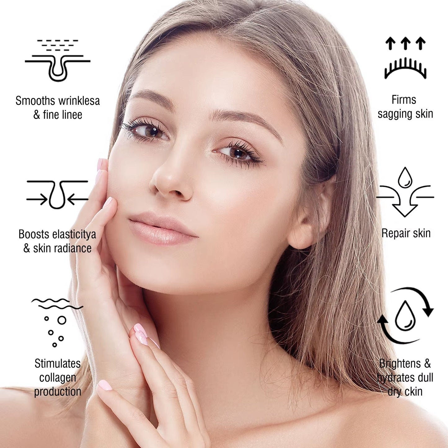 Anti Wri-Nkle Cream Snail Serum Face Moisturizer anti A-Ging Face Lifting Nourishing Repair Snail Cream Korean Original Essence