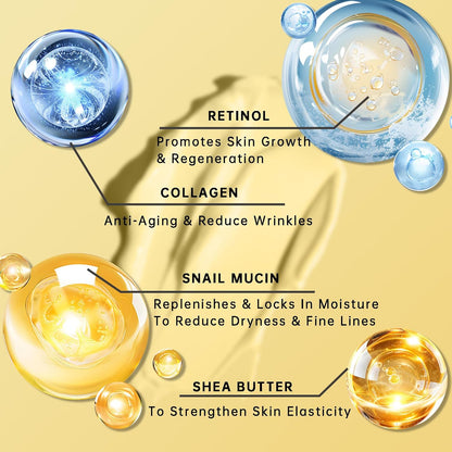Anti Aging Eye Cream For Dark Circles, Advanced Snail Retinol Eye Stick, 1 PCS Under Eye Cream For Puffiness & Bags, Reduce Wrinkles, Fine Lines, Moisturizating Skin.