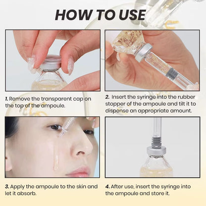 Deep Collagen Silk Peptide Intensive Lifting Ampoule Korean Anti-Aging Serum for Face with Collagen Skin Tightening & Firming