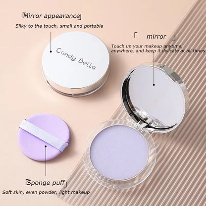 Lavender Makeup Powder Oil Control Setting Powder for Smooth and Even Complexion Matte Effect Soft Finishing Powder Cosmetics