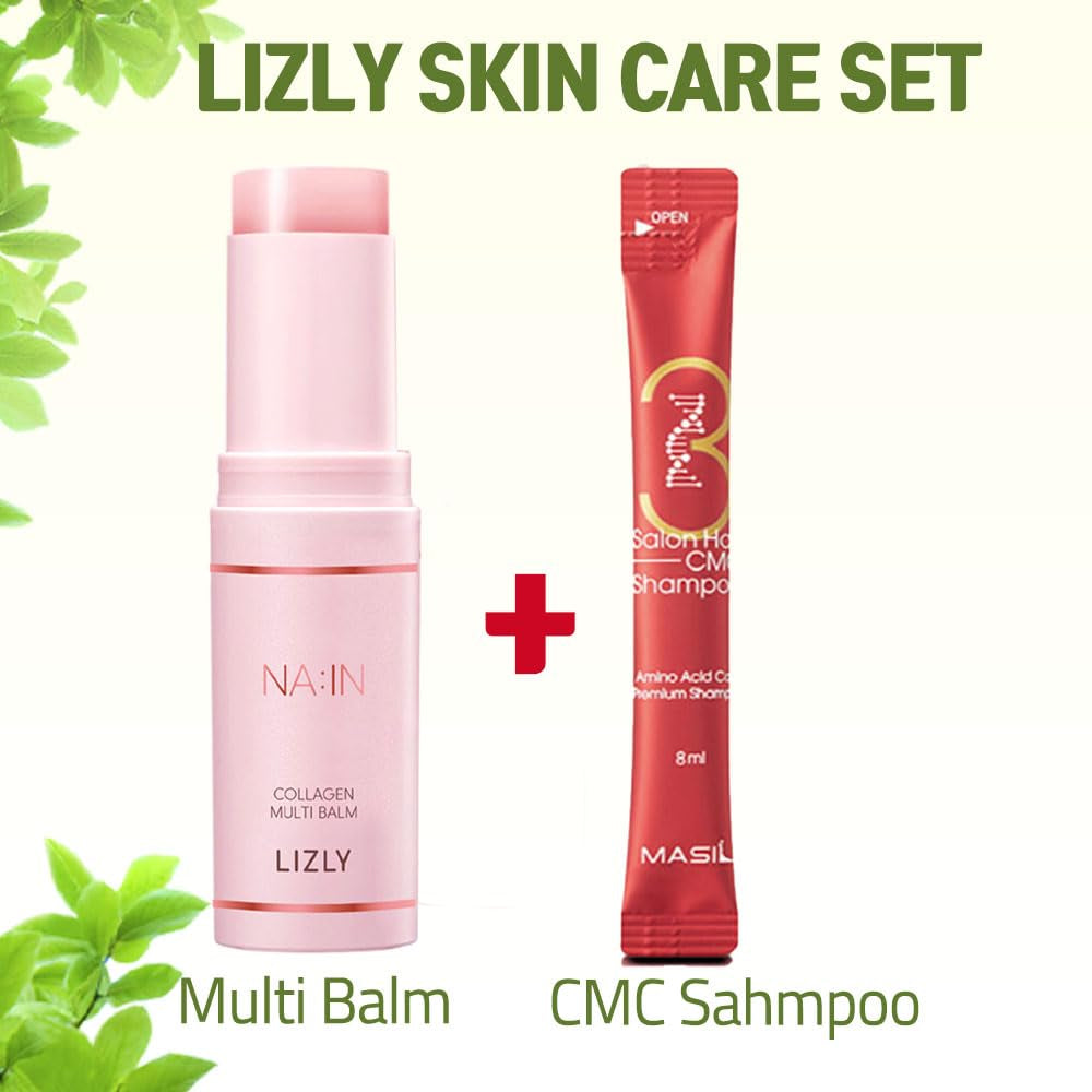 [SET] Kpop Idols Multi Balm Stick +CMC 1Ea Collagen Wrinkle Cream Moisturizer Firming Hydrating Glow Face Eye Lip Neck Hair Korean Skin Care Wrinkle Bounce Décolleté