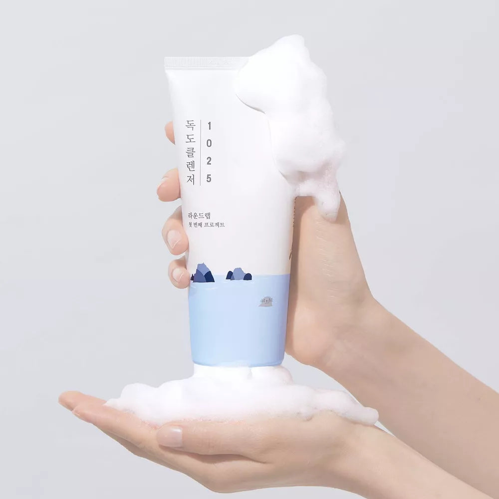 Round Lab 1025 Dokdo Cleanser Korean Skincare for Gentle Cleansing with Low pH for Sensitive Skin - 150ml