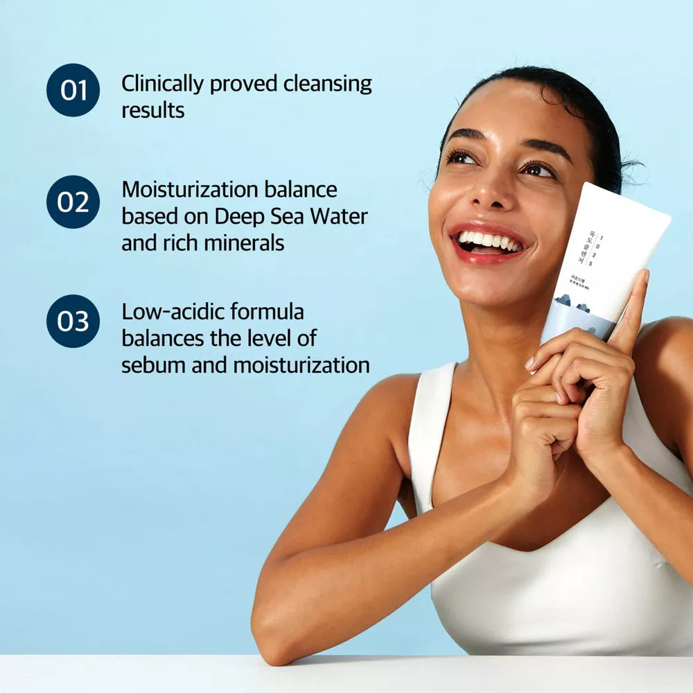 Round Lab 1025 Dokdo Cleanser Korean Skincare for Gentle Cleansing with Low pH for Sensitive Skin - 150ml