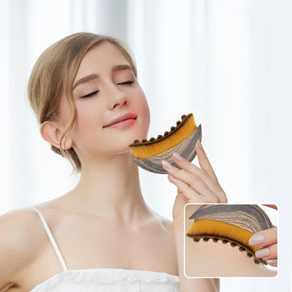 Lymphatic Contour Face Brush, Dry Brushing Face Brush, Lymphatic Drainage Massager for Face, Chin & Sculpting