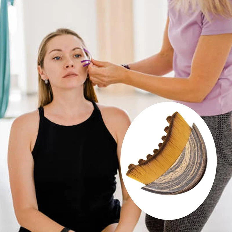 Lymphatic Contour Face Brush, Dry Brushing Face Brush, Lymphatic Drainage Massager for Face, Chin & Sculpting