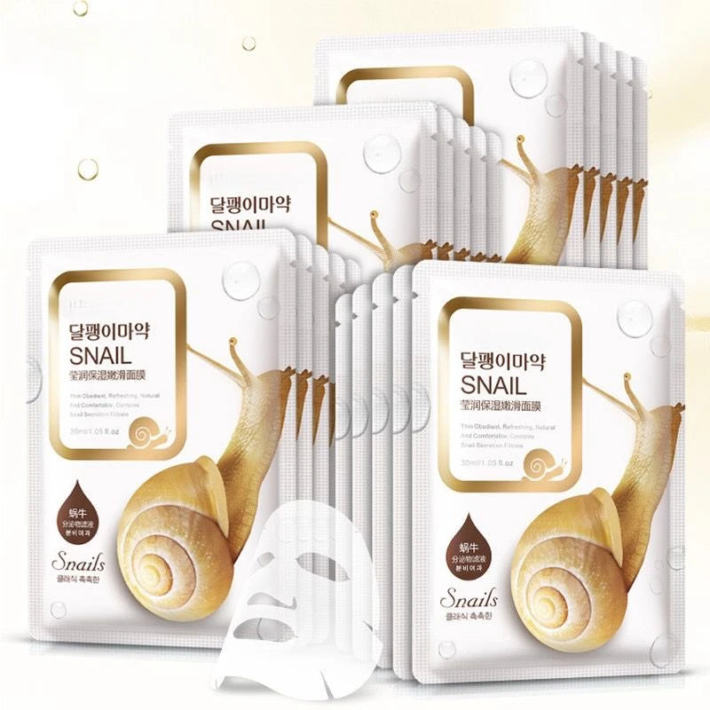 Snail Essence Facial Sheet Mask Skin Care Face Mask Remove Blackheads Hydrating Moisturizing Mask Korean Skin Care