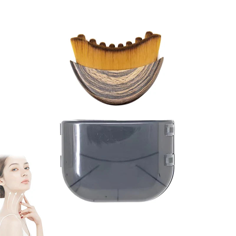 Lymphatic Contour Face Brush, Dry Brushing Face Brush, Lymphatic Drainage Massager for Face, Chin & Sculpting
