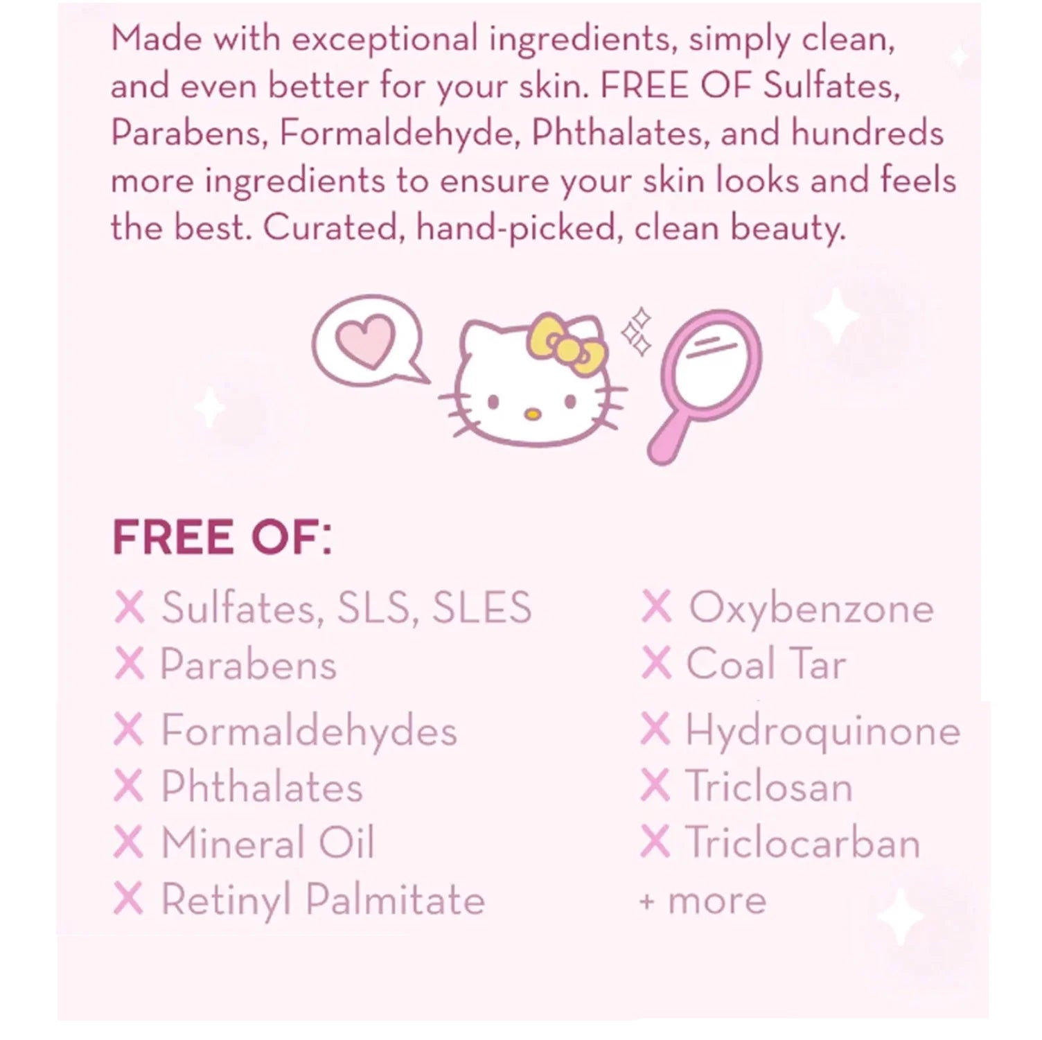 , Hello Kitty Pure Cure Strawberry Milk Toner, Klean Beauty™, 6.76 Fl. Oz.