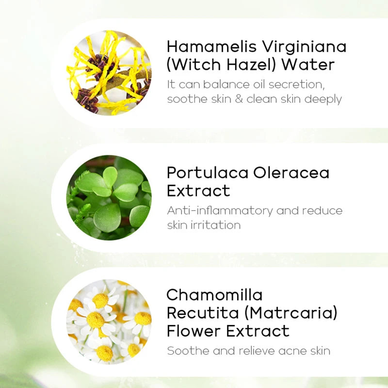  Green Tea Facial Cleanser Natural Plants Deep Cleansing Oil-Control Moisturizing Brighten Soften Skin Dense Foam Skin Care