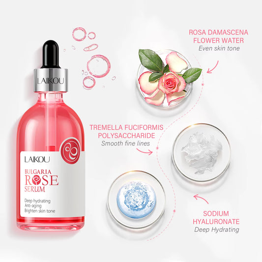 Rose Serum Nourish Essense Oil Control Brightening Rejuvenation Serum Skin Care Facecare