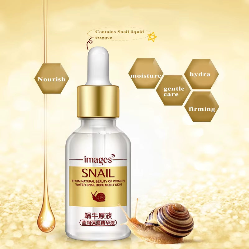 Snail Serum Hyaluronic Acid Collagen anti Wrinkle anti Aging Whitening Skin Repair Facial Care Acne Treatment Liquid Face